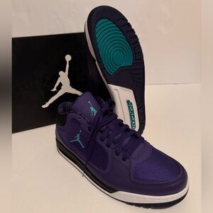 Jordan Purple and Teal Sneakers